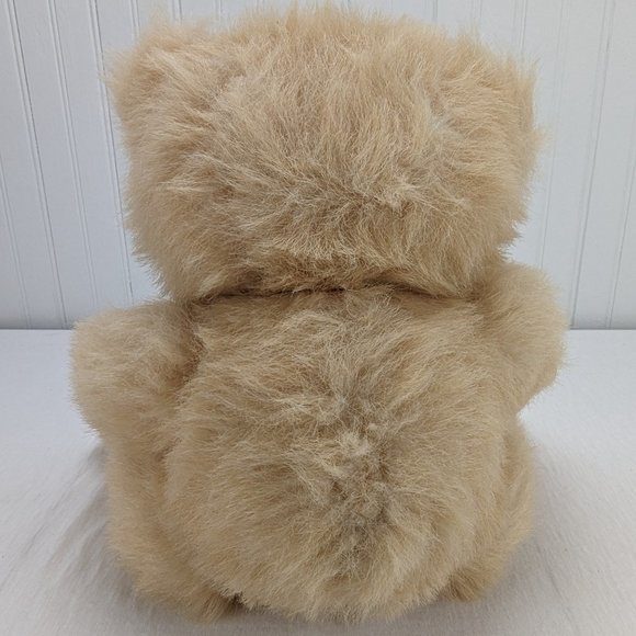 Vintage Scruffy Beige Teddy Bear Plush Stuffed Animal Fully Jointed 18" Blonde - Picture 5 of 11